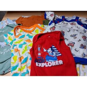 Baby Boy 6-9 Months Onesie Clothing Bundle